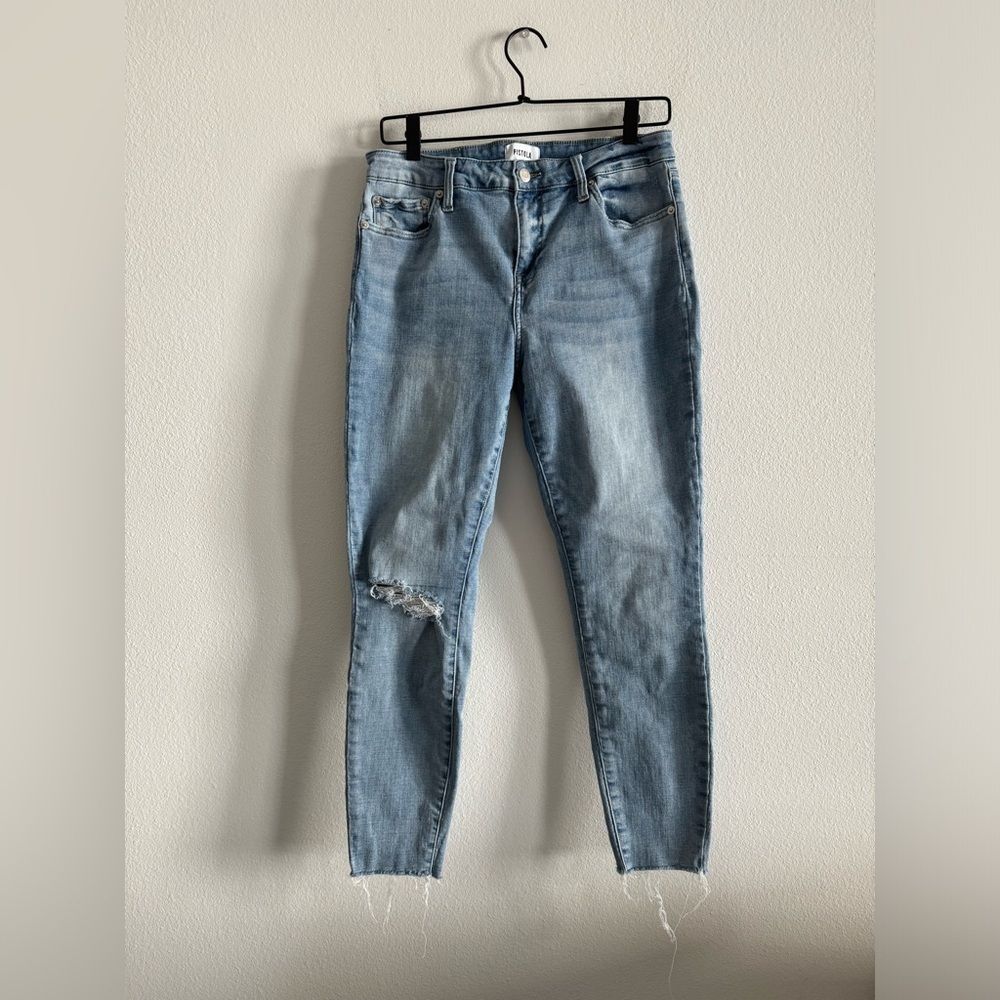Pistola Audrey Mid Rise Skinny Denim Jeans 29 Light Wash